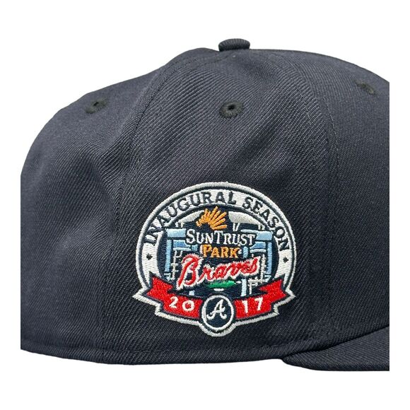 New Era 59Fifty Fitted Atlanta Braves 2017 Inaugural Season Men's‎ Sz 7-3/4 - Picture 6 of 9